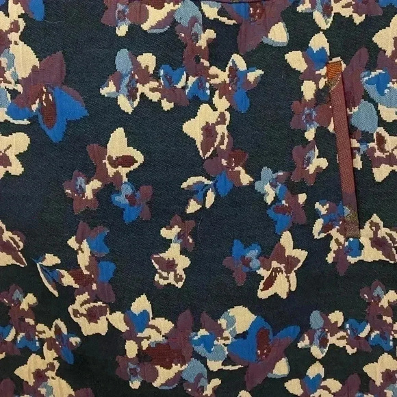 Anthropologie Maeve Cardana Purple Blue Floral Mini Skirt Size 0 - Picture 7 of 9